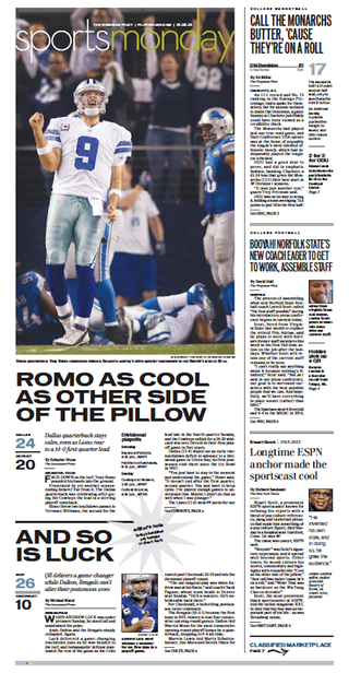 Illustration for article titled Newspaper's Sports Headlines Are All Stuart Scott Catchphrases